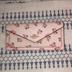 coach floral wallet